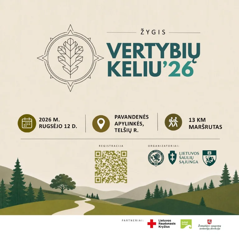 Anykščių žygeiviams – nemokamas 13 km „Vertybių keliu“ žygis