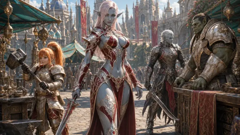 Lineage2AI AI MMORPG projekto vizualizacija 1