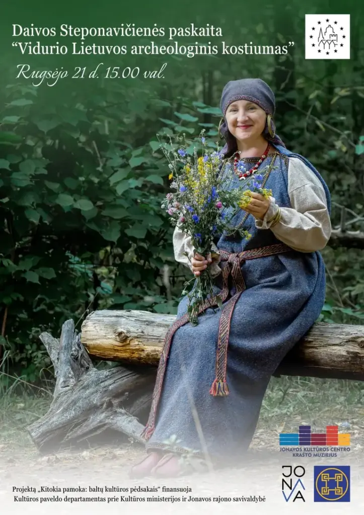 Jonavoje rugsėjo 21-ąją – paskaita apie archeologinį kostiumą