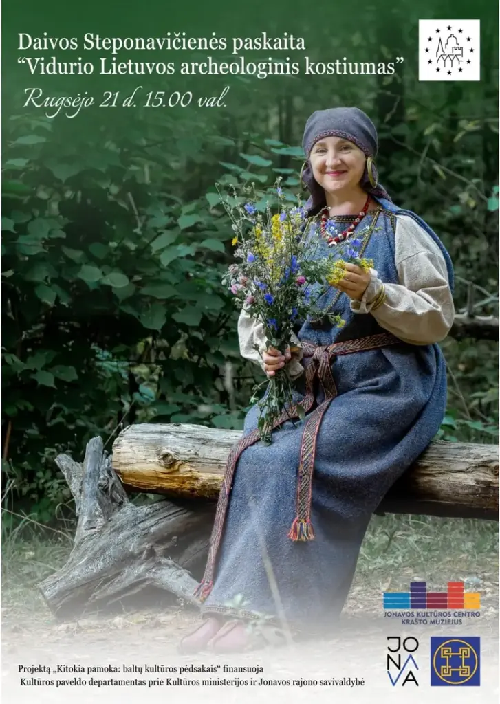 Jonavoje rugsėjo 21-ąją – paskaita apie archeologinį kostiumą